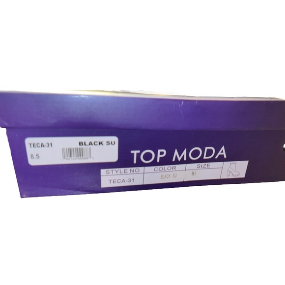 NIB Top Moda 8-1/2 platform faux suede bootie - Picture 6 of 6